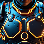 **Prompt:**  A meticulously detailed close-up of a "Puzzle of Z" character's armor, showcasing intricate textures (leather, metal) and reflecting a cyberpunk aesthetic with glowing neon accents. Focus on the craftsmanship and design elements, emphasizing high-quality polygon models.