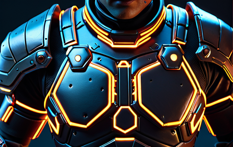 **Prompt:** A meticulously detailed close-up of a "Puzzle of Z" character's armor, showcasing intricate textures (leather, metal) and reflecting a cyberpunk aesthetic with glowing neon accents. Focus on the craftsmanship and design elements, emphasizing high-quality polygon models.