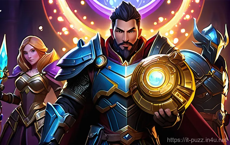 퍼즐오브Z 던전 레이드 가이드 - **Climactic Boss Battle with Resource Hints:**
    "A climactic battle scene unfolding in the dark, ...
