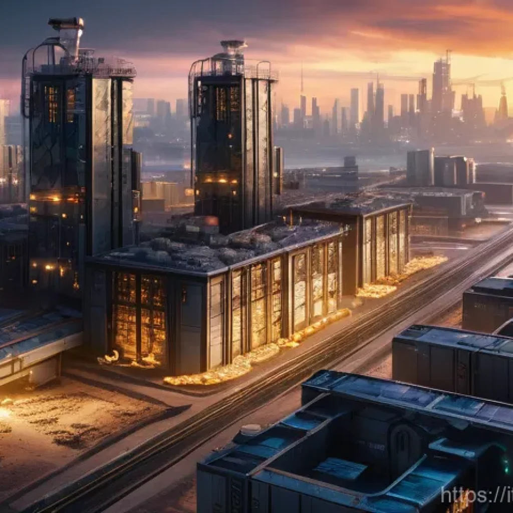 퍼즐오브Z 상점 아이템 추천 - A vibrant, bustling post-apocalyptic cityscape within the "Puzzle of Z" universe, seen at dawn. Focu...
