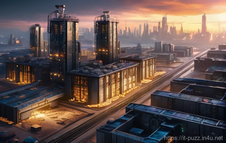 퍼즐오브Z 상점 아이템 추천 - A vibrant, bustling post-apocalyptic cityscape within the "Puzzle of Z" universe, seen at dawn. Focu...