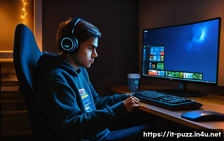 퍼즐오브Z 로그인 문제 해결 - **Prompt for Initial Frustration:**
    "A cozy indoor gaming setup, dimly lit by the glow of a comp...