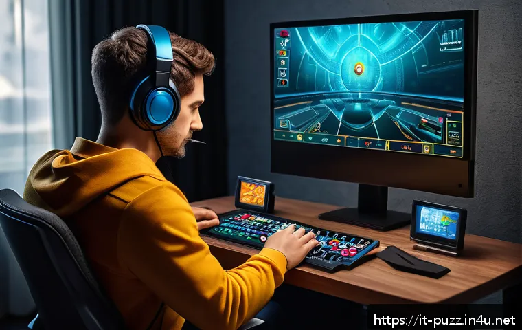 퍼즐오브Z 특별 업적 달성법 - A detailed digital illustration of a strategic gaming setup for Puzzle of Z, featuring a focused pla...
